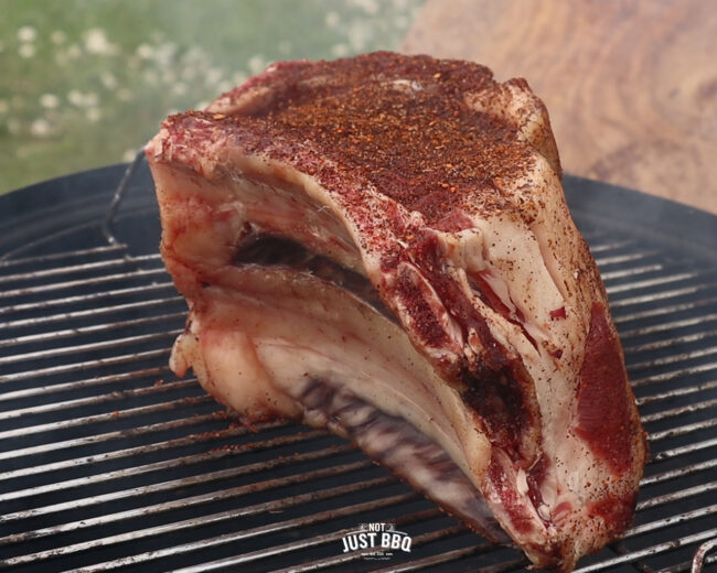 groot stuk cote de boeuf op de grill barbecue cote de boeuf