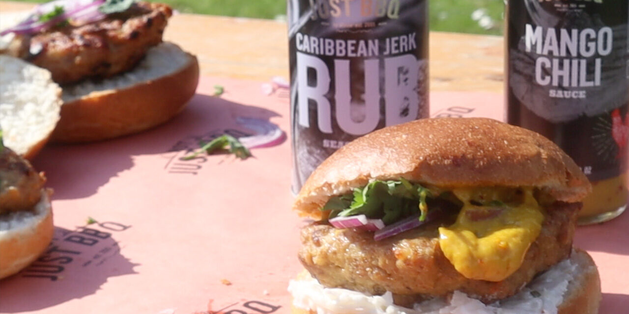 kipburgers op barbecue