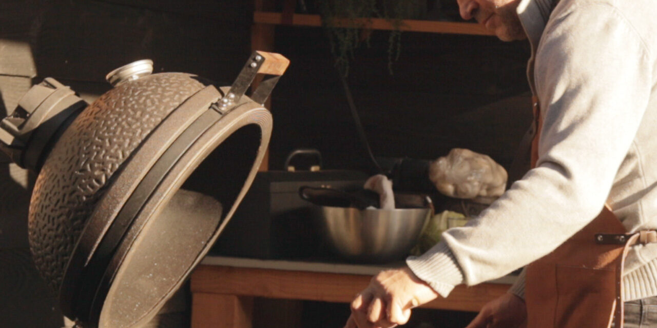 buitenbarbecue voor stoofpot