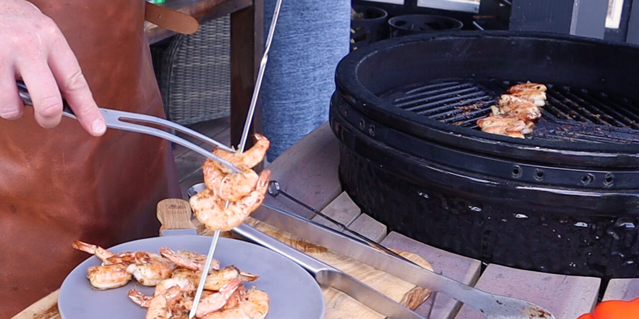 gama with chilli from the bbq