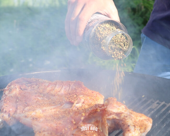 butterfly chicken with fireherbs and peri peri